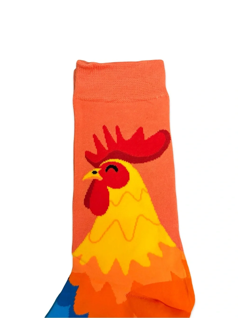 Rooster Colorful Novelty Crew Socks One Size Fits Most